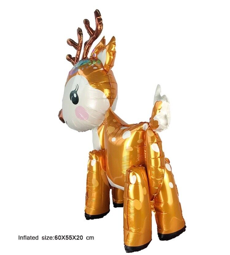 Reindeer Balloon Standing Foil Children Birthday Party Decoration CHRISTMAS 3D Reindeer Balloon Standing Foil Children Birthday Party Decoration CHRISTMAS 3D